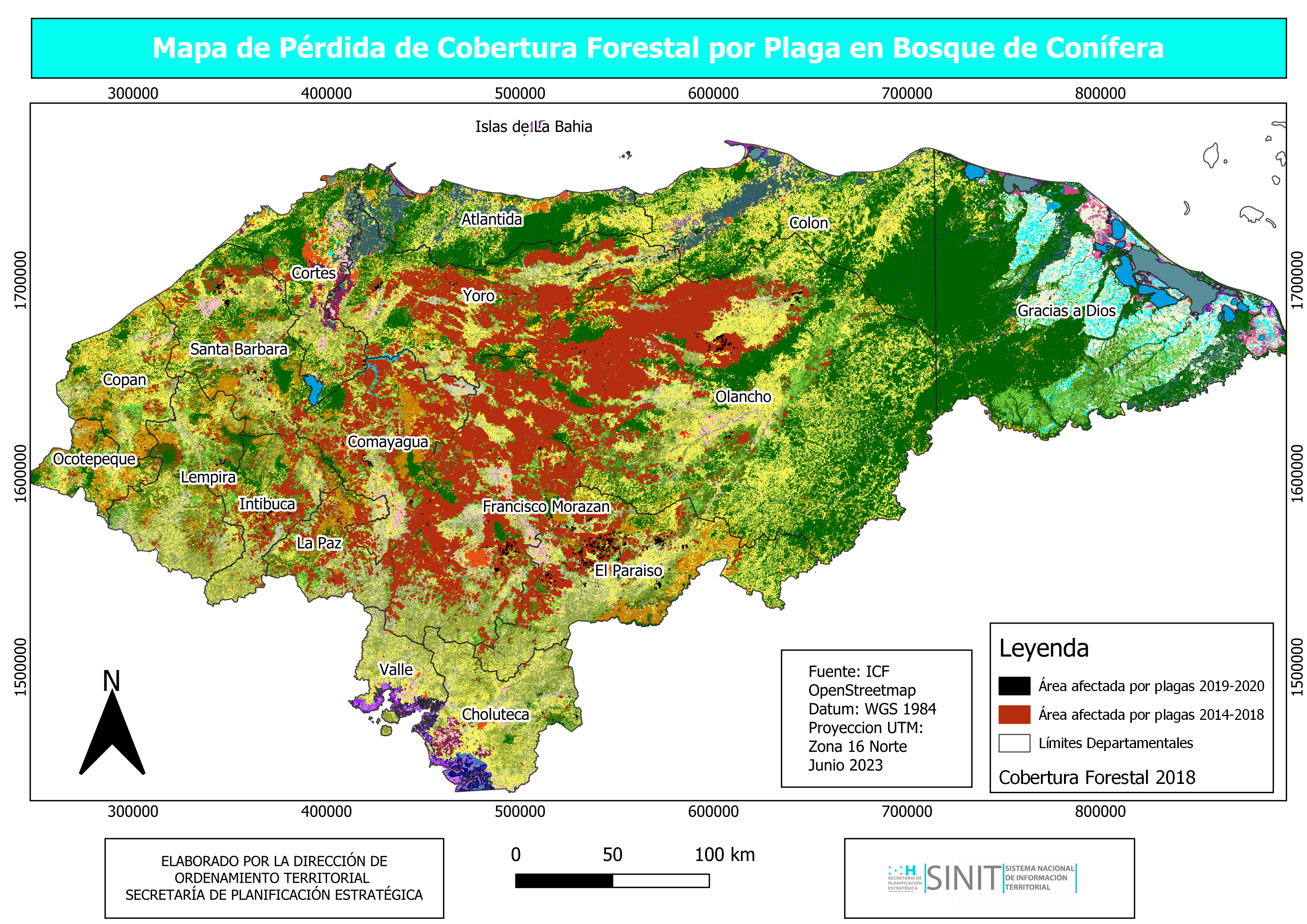 Deforestación: Perdida de Cobertura Forestal por Plagas.