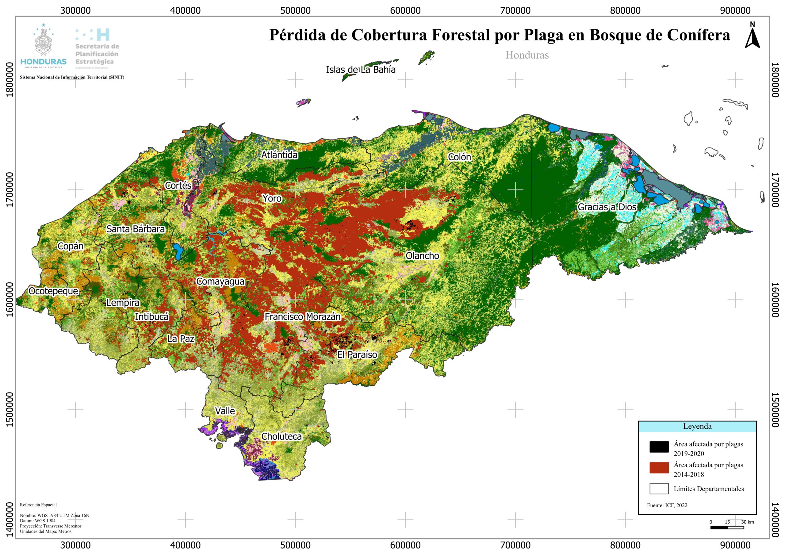 Deforestación: Perdida de Cobertura Forestal por Plagas.